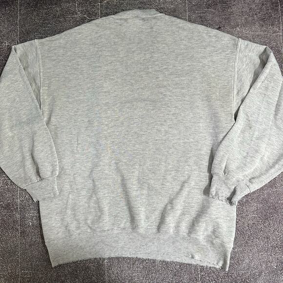 Men's Vintage 90's TGI Fridays Springfield Heather Gray Crewneck Sweatshirt Sz L - Picture 3 of 3